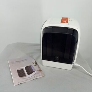 Portable Evaporative Air Cooler Fan 380ml USB Personal Desk White Grey